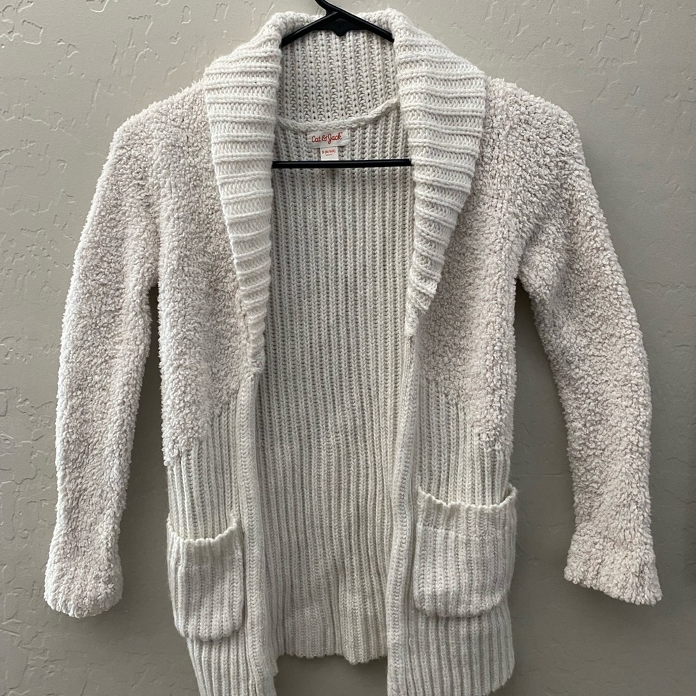 Cat & Jack kids knitted cardigan sweater small